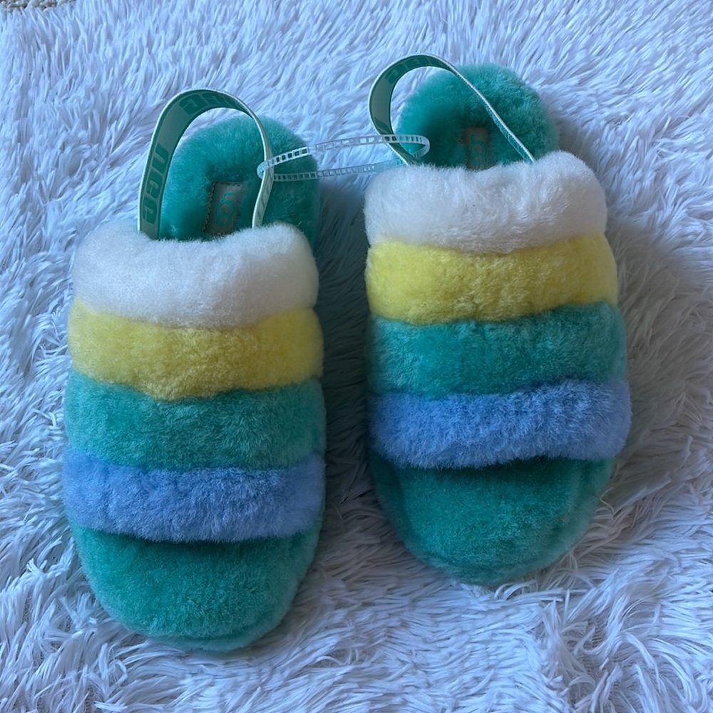 Ugg Yeti Fluff Yeah Multi-Color Slides - image 2